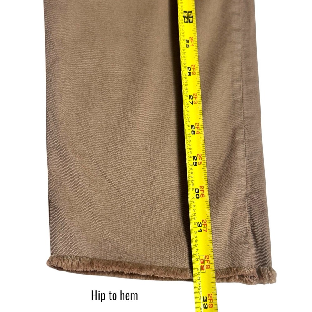 Frank & Eileen Wicklow Crop Pants Brown Cotton Raw Hem Capsule Minimalist 2 - Picture 13 of 13